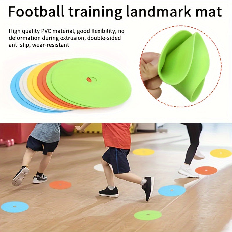 10 stuks platte schijven/markeerpads voor voetbaltraining