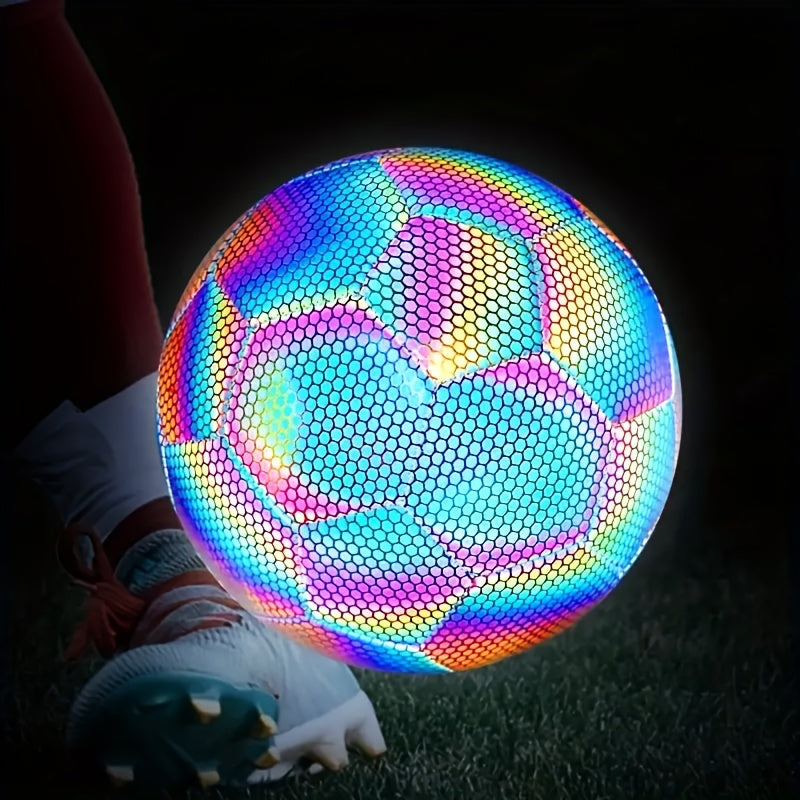 Multicolor Glow in the Dark PU Voetbal