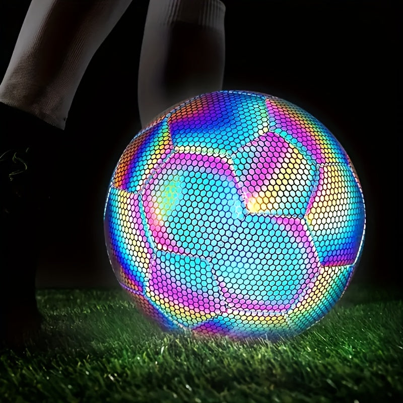 Multicolor Glow in the Dark PU Voetbal