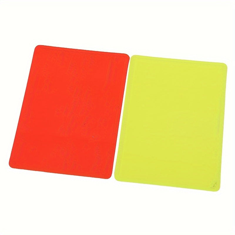 Referee set PVC red and yellow card