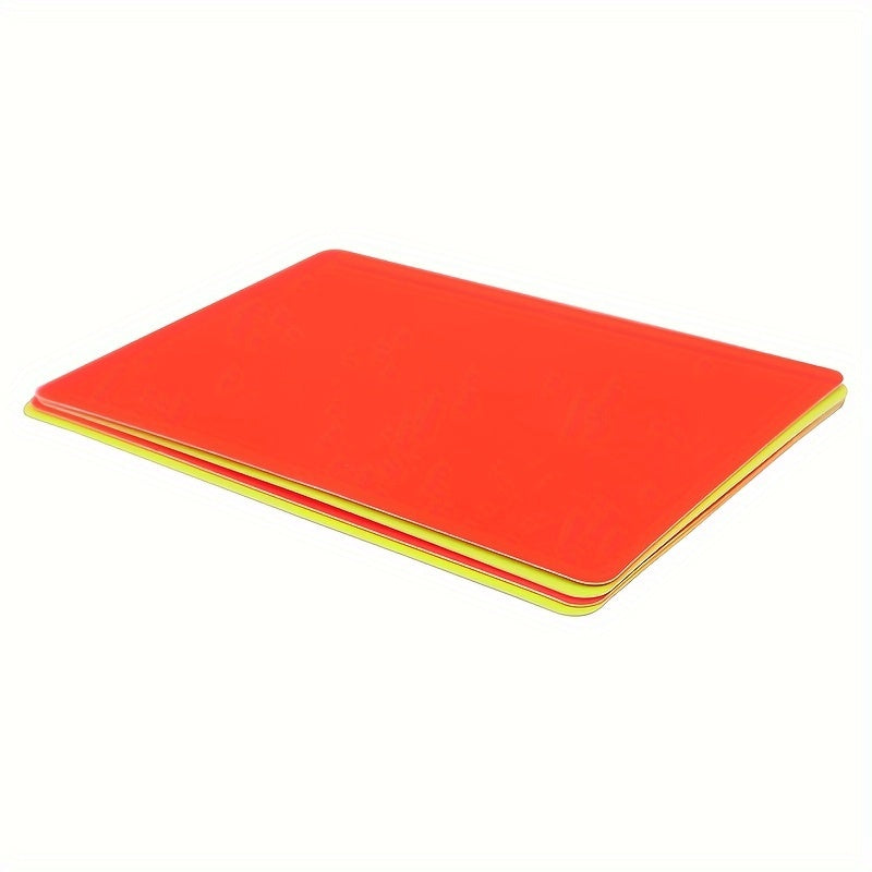 Referee set PVC red and yellow card