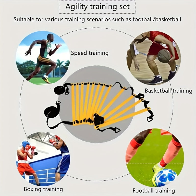 Complete set incl Agility ladder Set, Platte schijven, Weerstandsparachute, Grondpennen