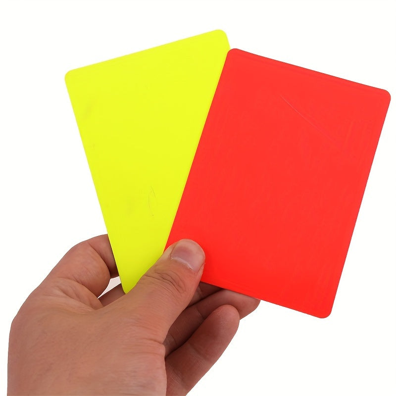 Referee set PVC red and yellow card