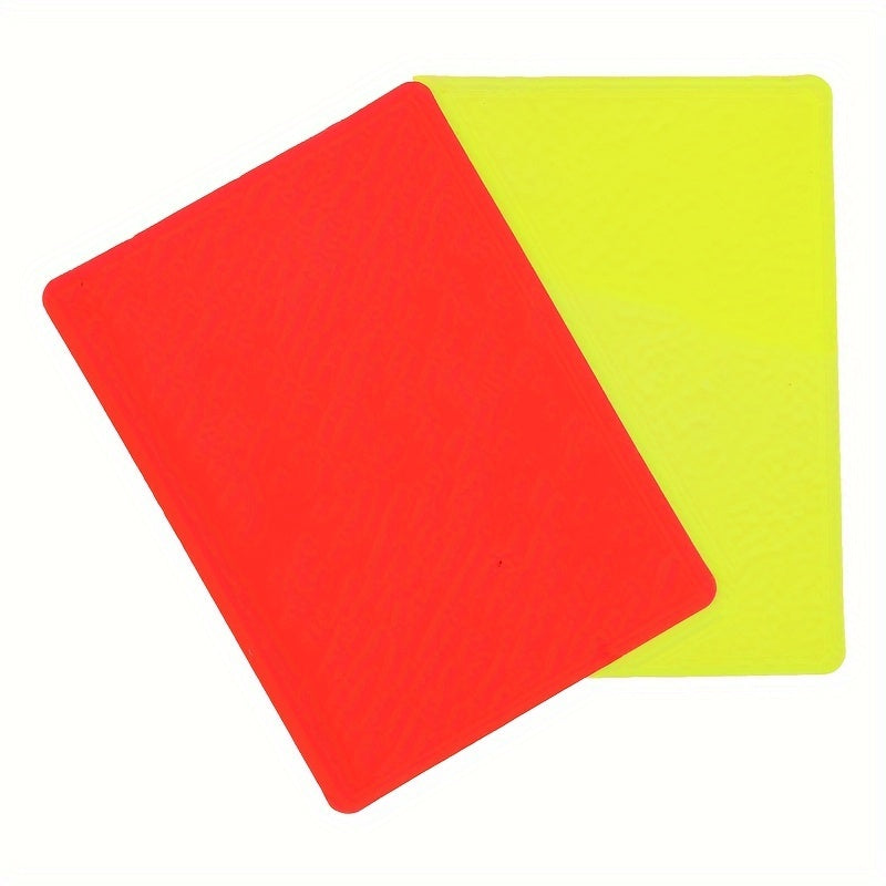 Referee set PVC red and yellow card