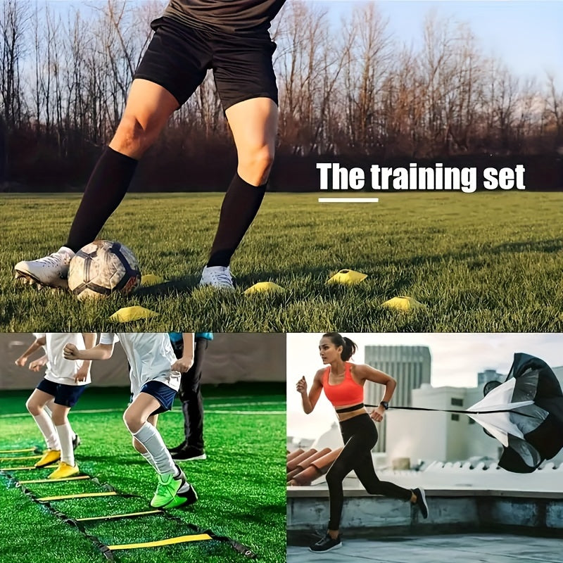 Complete set incl Agility ladder Set, Platte schijven, Weerstandsparachute, Grondpennen