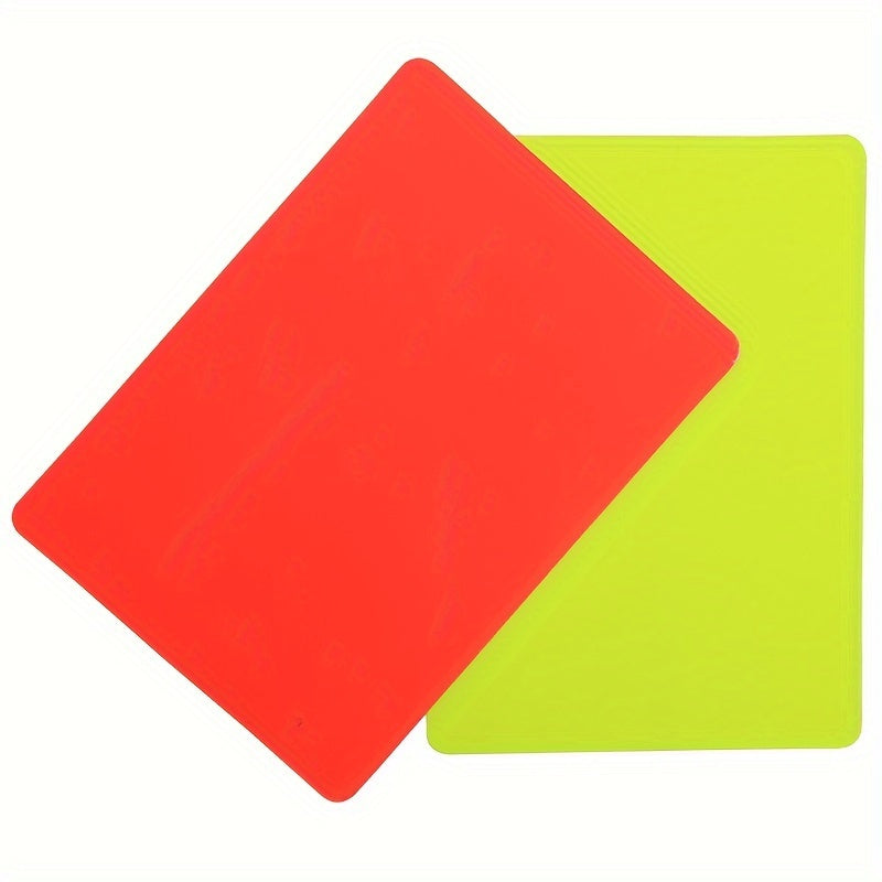 Referee set PVC red and yellow card