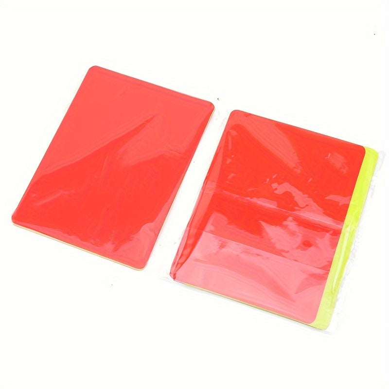Referee set PVC red and yellow card