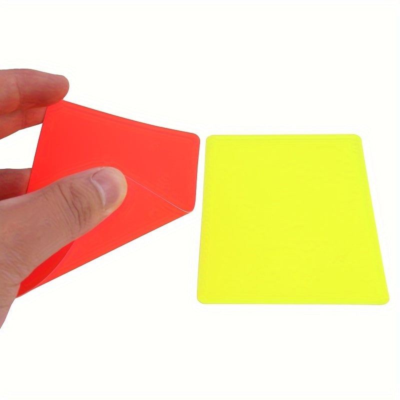 Referee set PVC red and yellow card