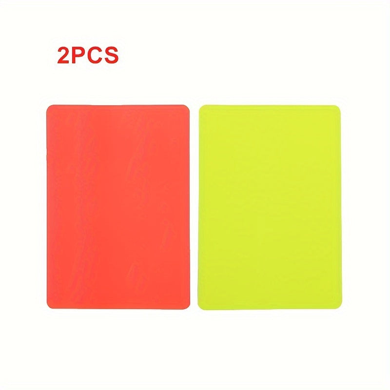 Referee set PVC red and yellow card