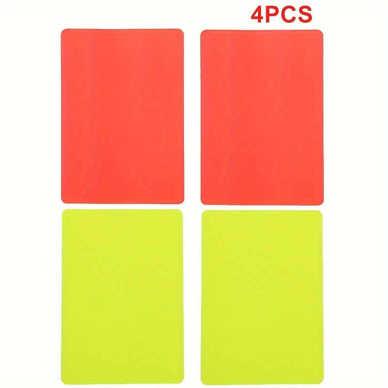 Referee set PVC red and yellow card