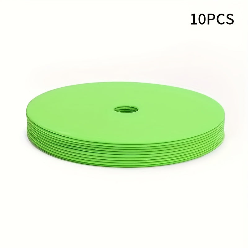 10 stuks platte schijven/markeerpads voor voetbaltraining