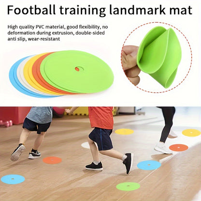 10 stuks platte schijven/markeerpads voor voetbaltraining