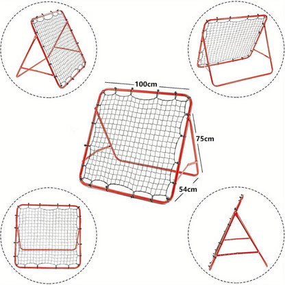 Voetbal Rebounder Rood 100 X 100 Cm.