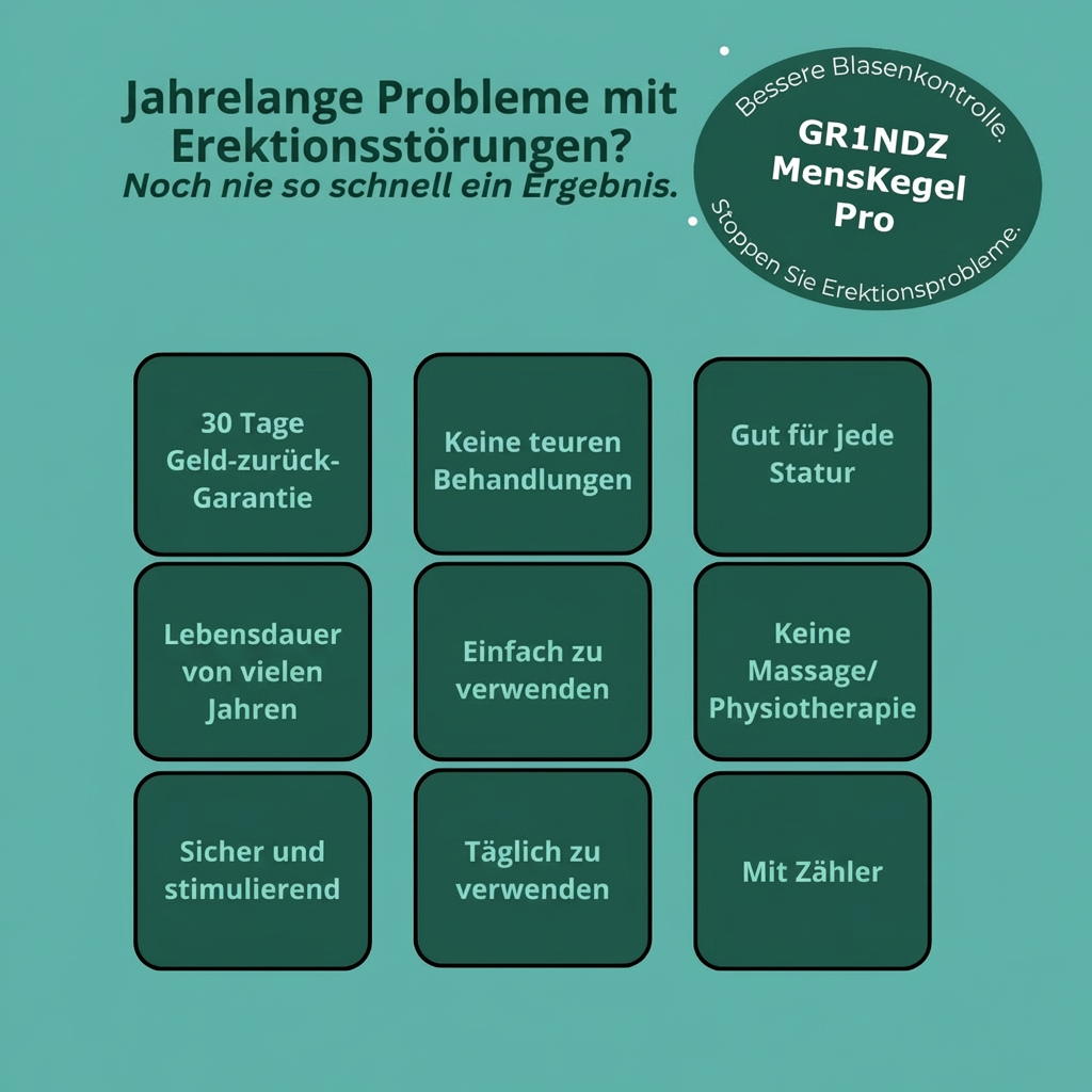 MensKegel Pro - Verbessern Sie Ihre Erektion und stoppen Sie den Urinverlust + Gratis-E-Book