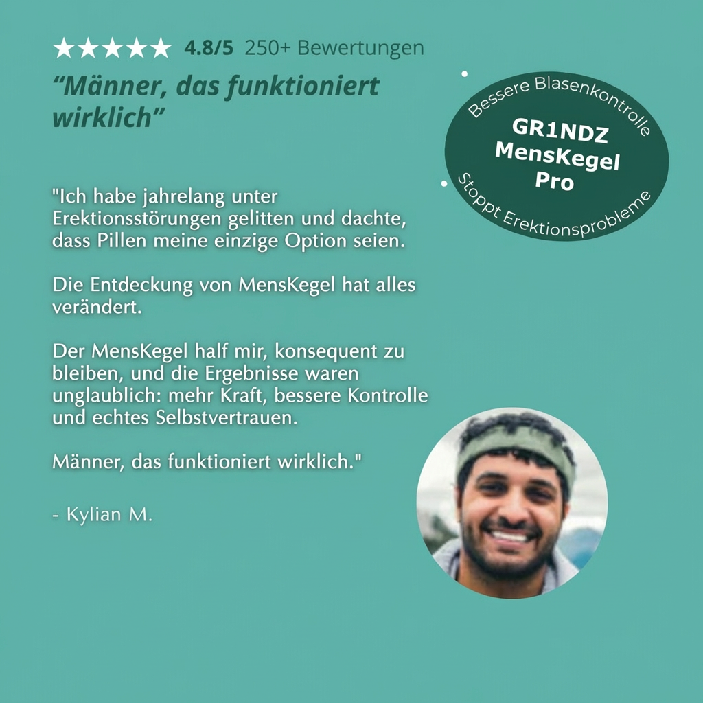 MensKegel Pro - Verbessern Sie Ihre Erektion und stoppen Sie den Urinverlust + Gratis-E-Book